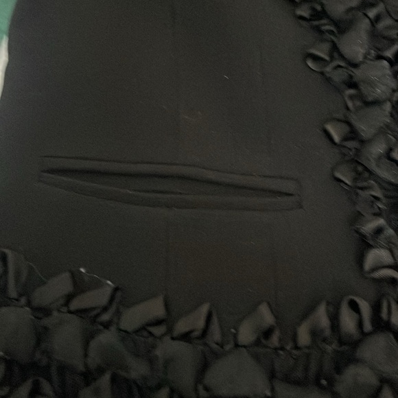 Novello-Bloom - vintage wool jacket - ruffled ribbon accented - size 6 - Picture 7 of 9